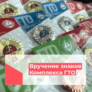 На открытии Всероссийского дня бега «Кросс нации» вручены знаки отличия комплекса ГТО
